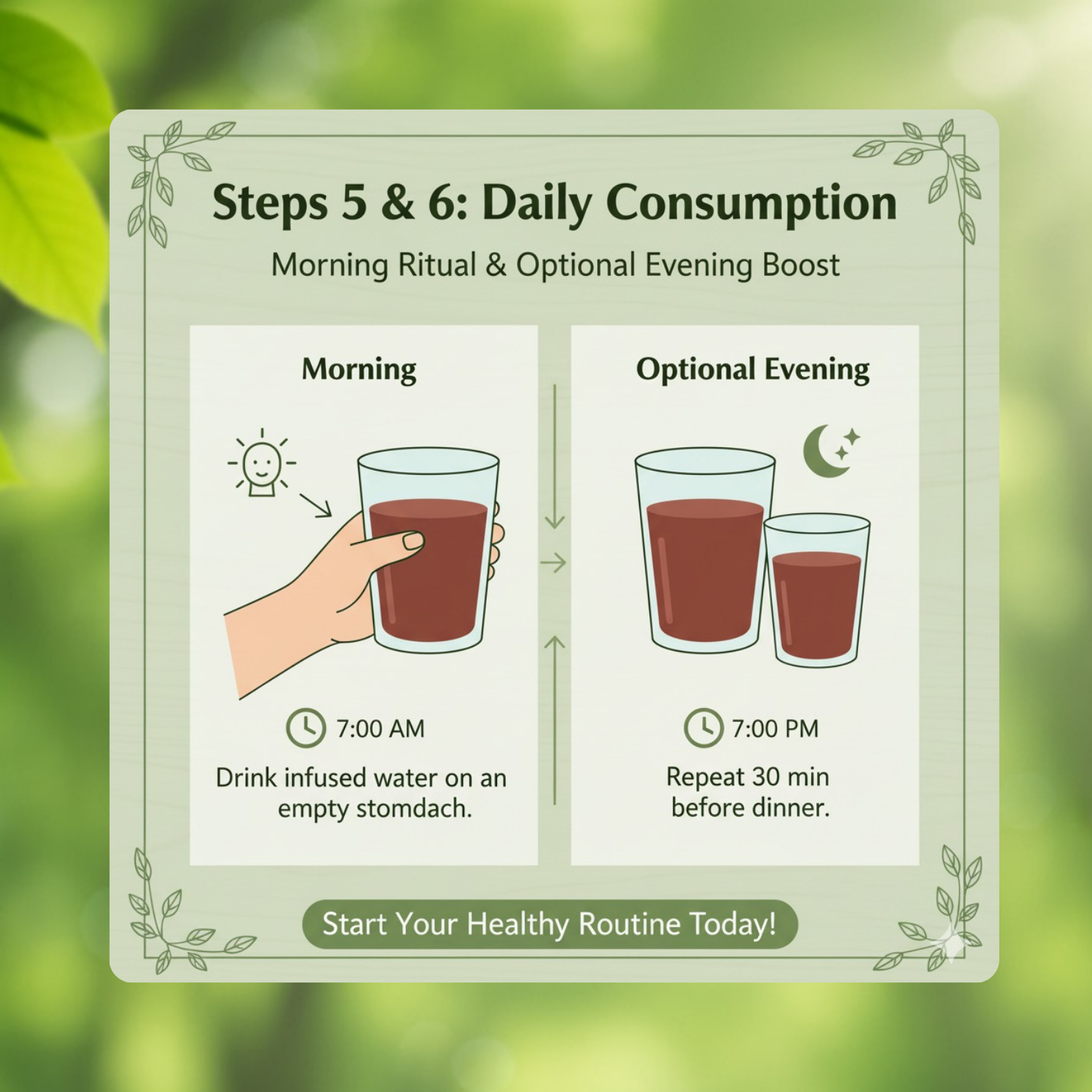 Sugar Balance Wooden Water Glass (100% Natural)